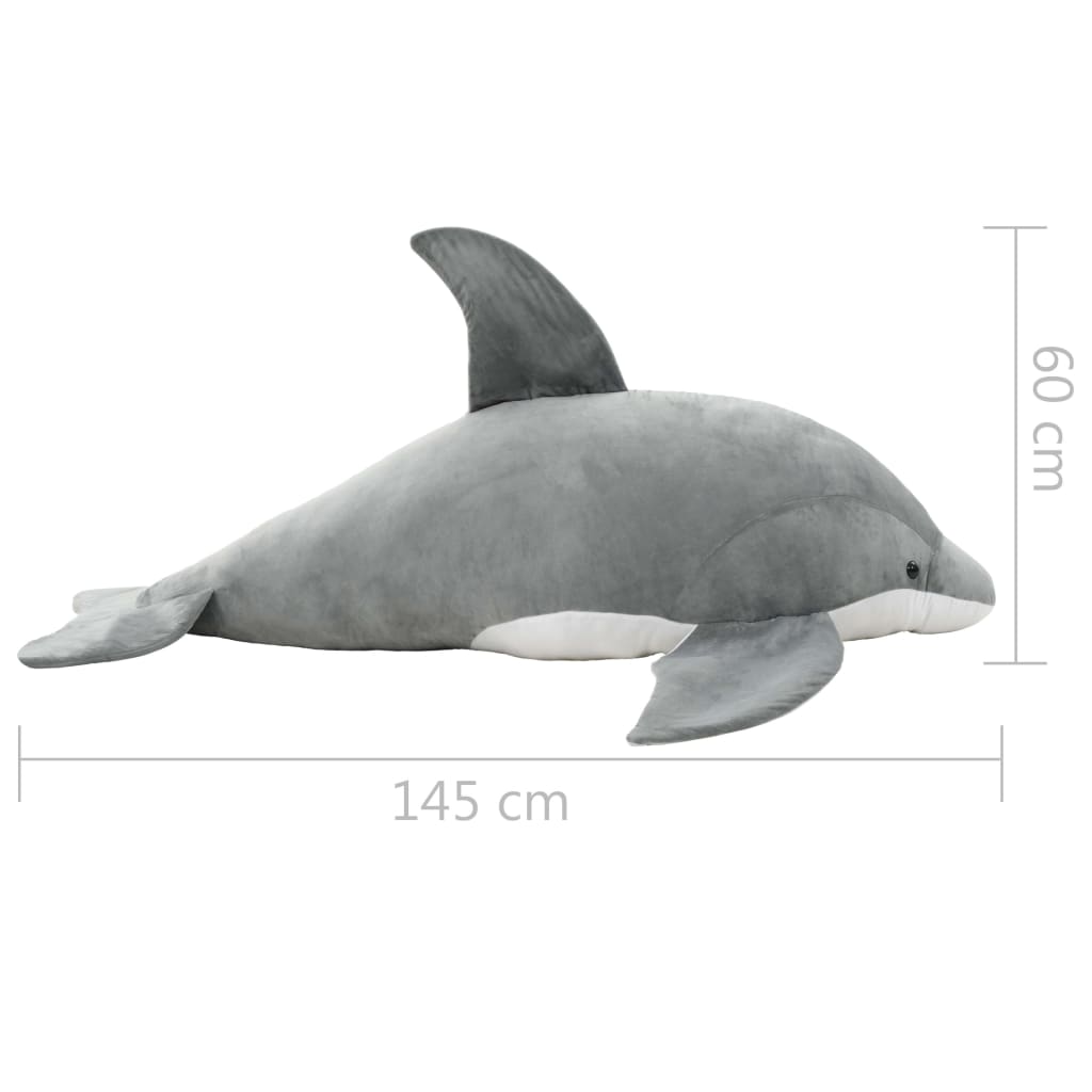 Giocattolo di Peluche Delfino Grigio