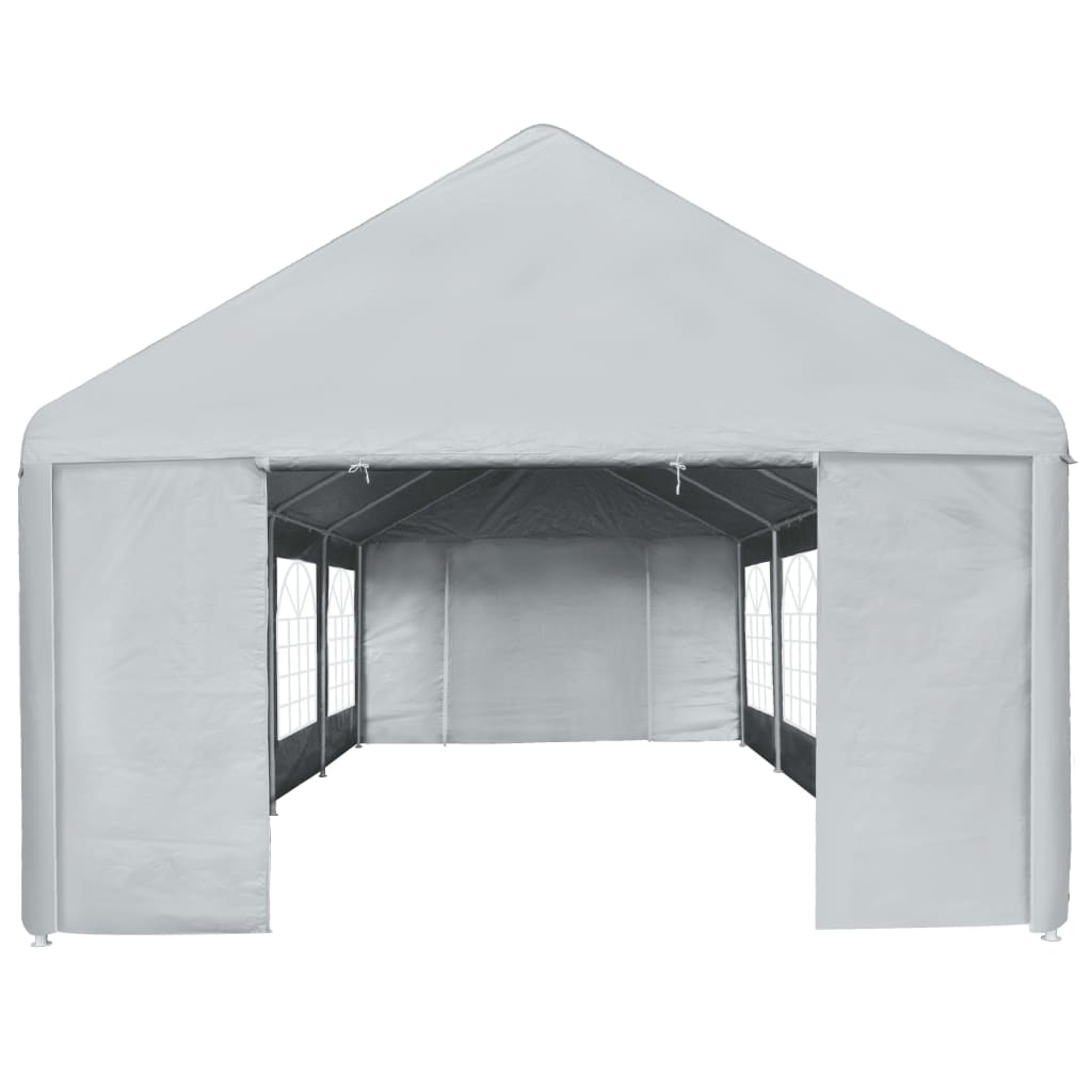 Tendone per Feste in PE 4x8 m Grigio