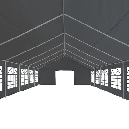 Tendone per Feste in PE 6x12 m Grigio