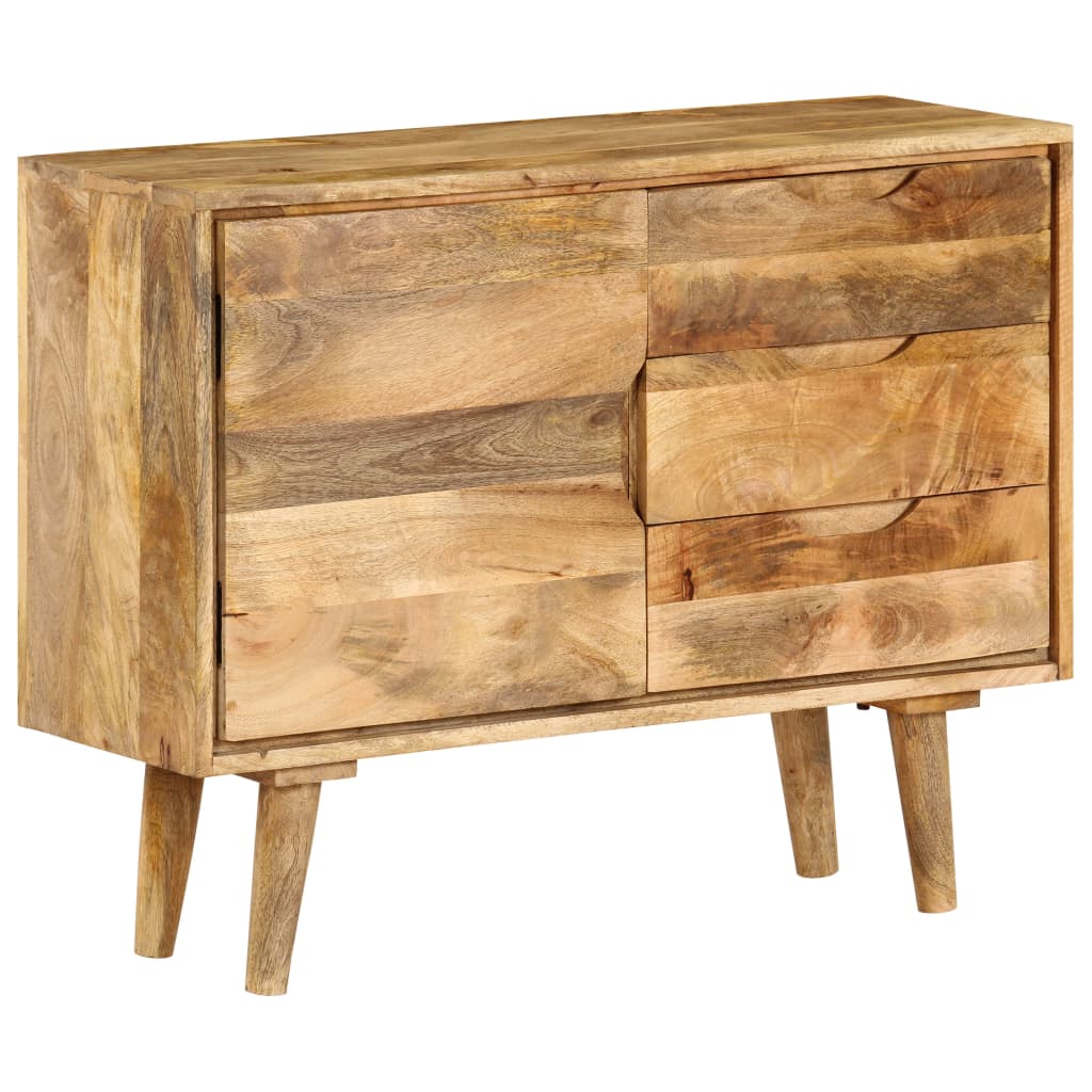 Credenza in Legno Massello di Mango 90x30x69 cm