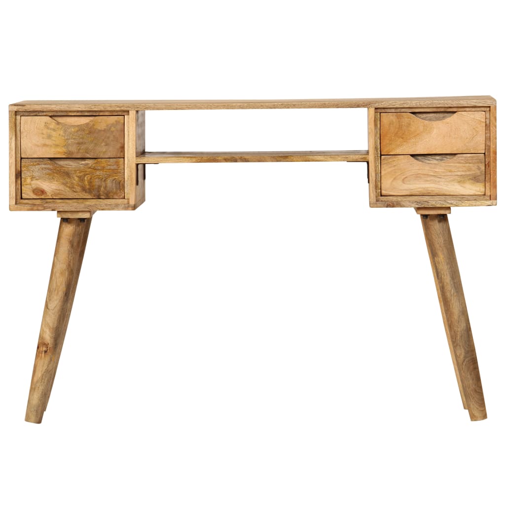 Scrivania in Legno Massello di Mango 115x47x76 cm