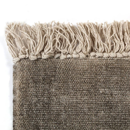 Tappeto Kilim in Cotone 160x230 cm Grigio Talpa