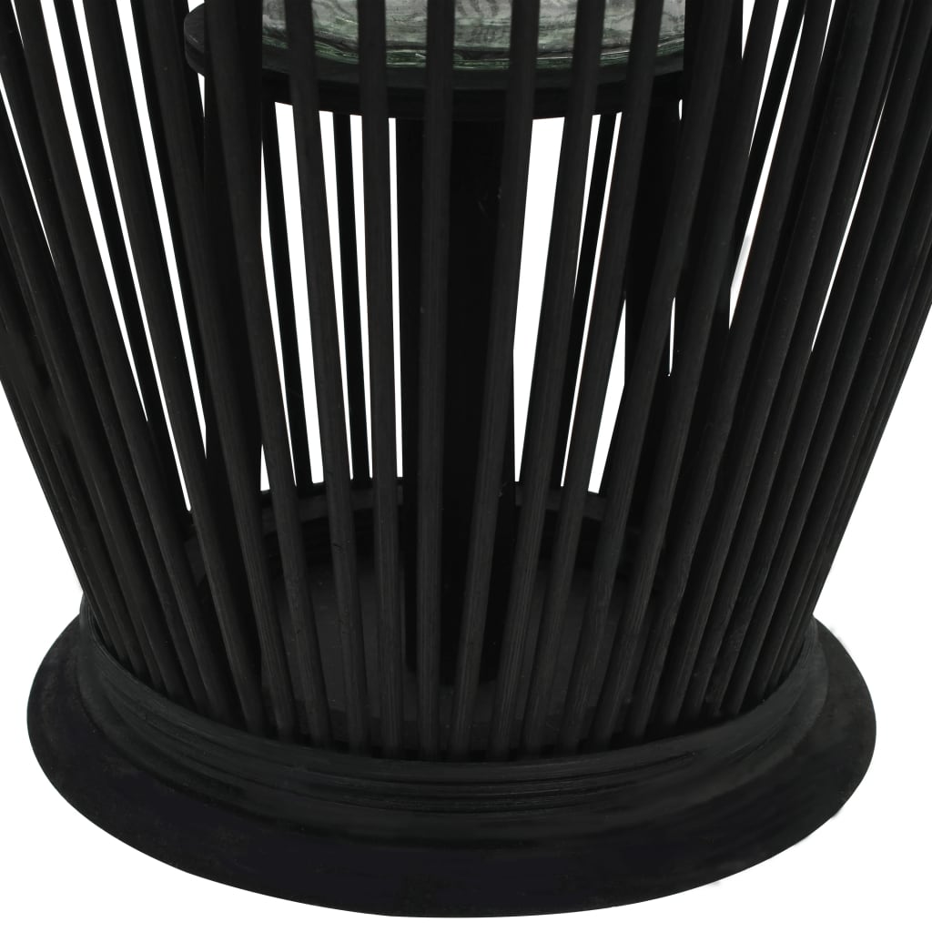 Supporto per Lanterna a Sospensione in BambÃ¹ 60 cm Nero