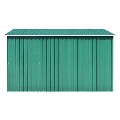 Casetta da Giardino 257x298x178 cm in Metallo Verde
