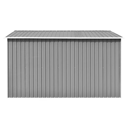 Casetta da Giardino 257x298x178 cm in Metallo Grigio