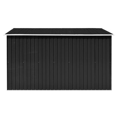 Casetta da Giardino 257x298x178 cm in Metallo Antracite