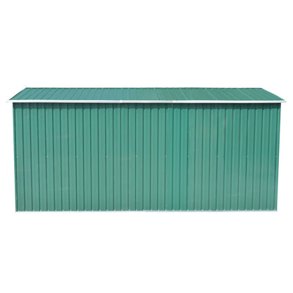 Casetta da Giardino 257x392x181 cm in Metallo Verde