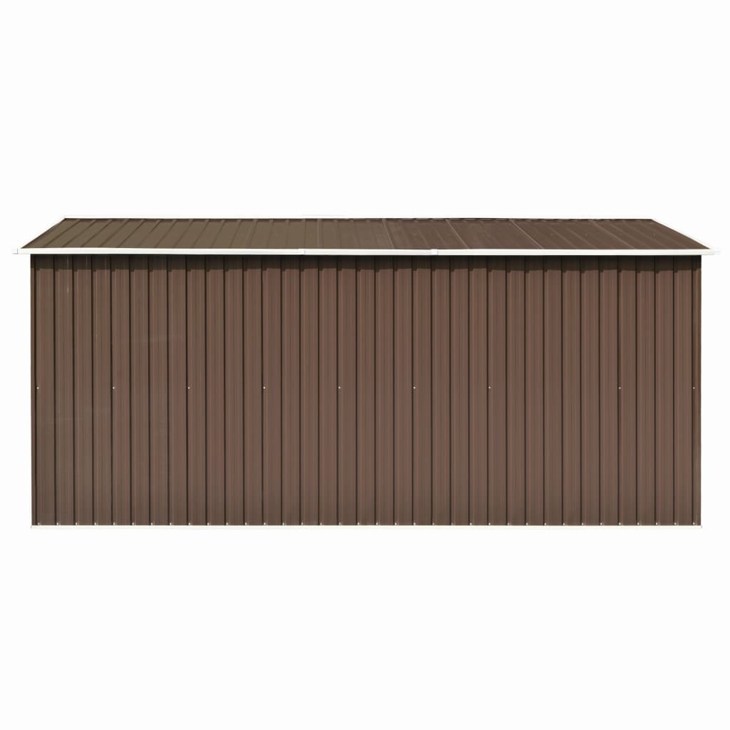 Casetta da Giardino 257x392x181 cm in Metallo Marrone
