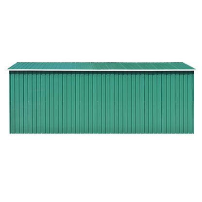 Casetta da Giardino 257x489x181 cm in Metallo Verde