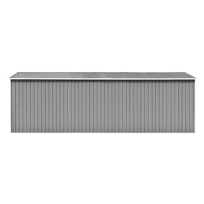 Casetta da Giardino 257x580x181 cm in Metallo Grigio