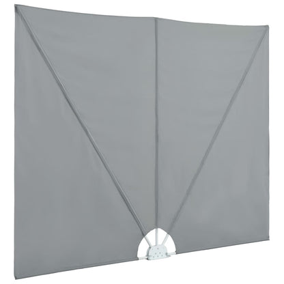 Tenda Laterale per Terrazza Pieghevole Grigio 300x150 cm