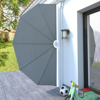 Tenda Laterale per Terrazza Pieghevole Grigio 160 cm