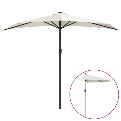 Ombrellone Balcone Palo in Alluminio Sabbia 270x144 cm a MetÃ 