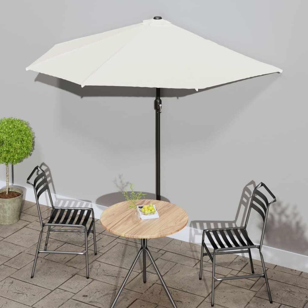 Ombrellone Balcone Palo in Alluminio Sabbia 270x144 cm a MetÃ 