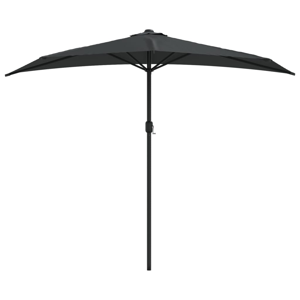 Ombrellone Balcone Palo Alluminio Antracite 270x144 cm a MetÃ 