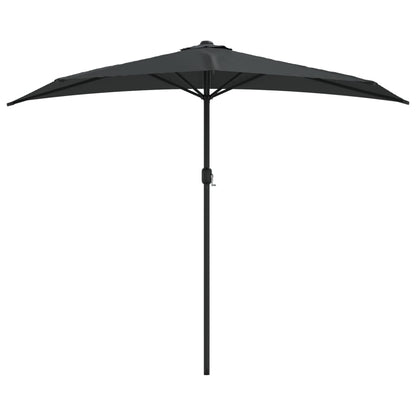 Ombrellone Balcone Palo Alluminio Antracite 270x144 cm a MetÃ 