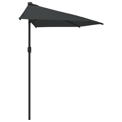 Ombrellone Balcone Palo Alluminio Antracite 270x144 cm a MetÃ 