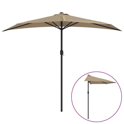 Ombrellone da Balcone Palo in Alluminio Talpa 270x144 cm a MetÃ 