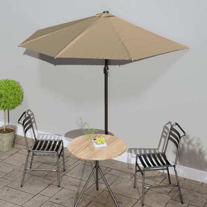 Ombrellone da Balcone Palo in Alluminio Talpa 270x144 cm a MetÃ 