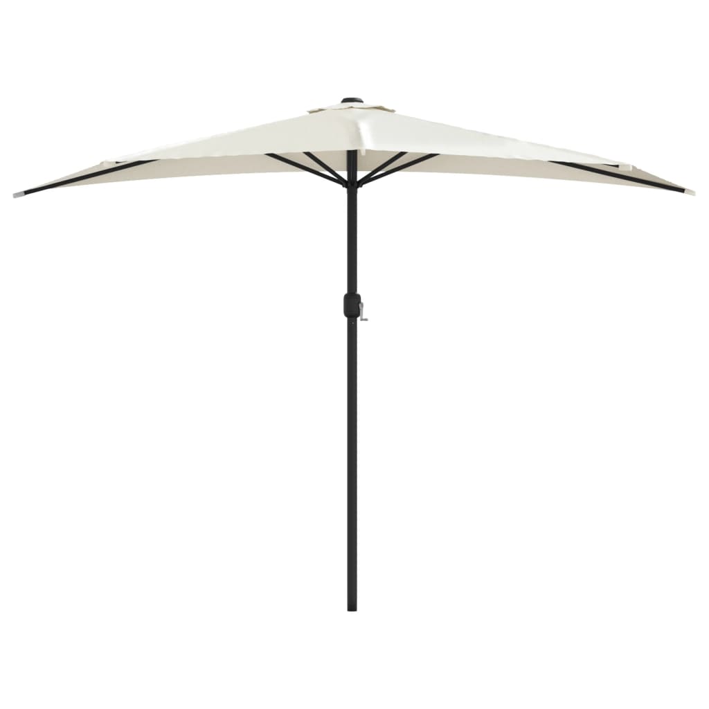 Ombrellone da Balcone Palo in Alluminio Sabbia 300x155cm a MetÃ 