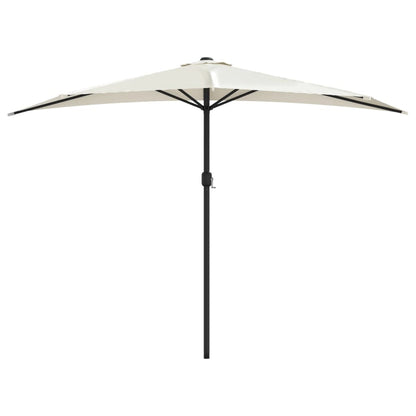Ombrellone da Balcone Palo in Alluminio Sabbia 300x155cm a MetÃ 