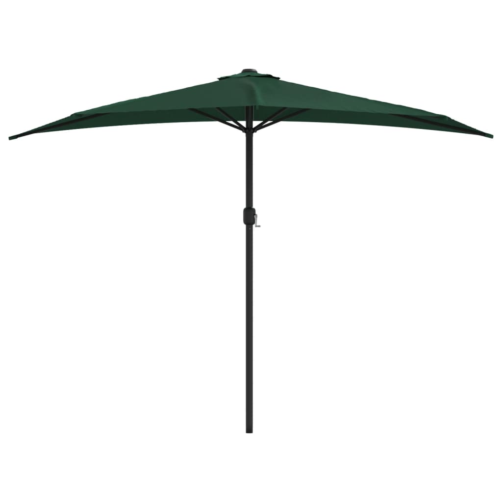 Ombrellone da Balcone Palo in Alluminio Verde 300x155 cm a MetÃ 