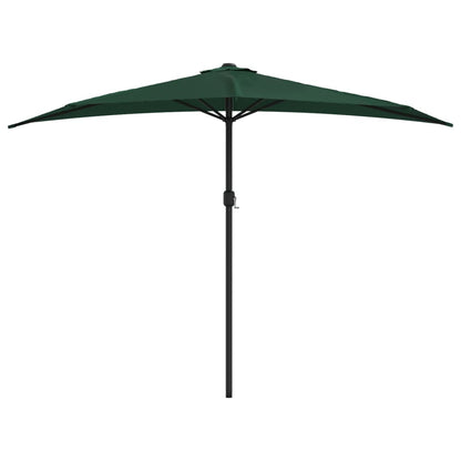 Ombrellone da Balcone Palo in Alluminio Verde 300x155 cm a MetÃ 