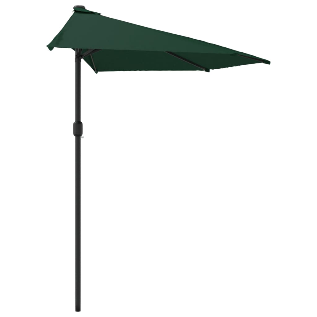 Ombrellone da Balcone Palo in Alluminio Verde 300x155 cm a MetÃ 