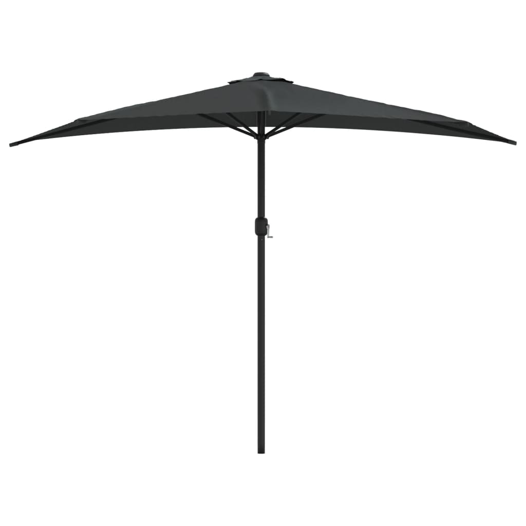 Ombrellone Balcone Palo Alluminio Antracite 300x155 cm a MetÃ 