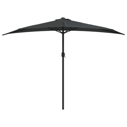 Ombrellone Balcone Palo Alluminio Antracite 300x155 cm a MetÃ 