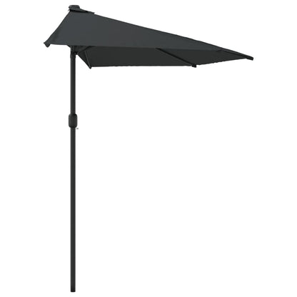 Ombrellone Balcone Palo Alluminio Antracite 300x155 cm a MetÃ 