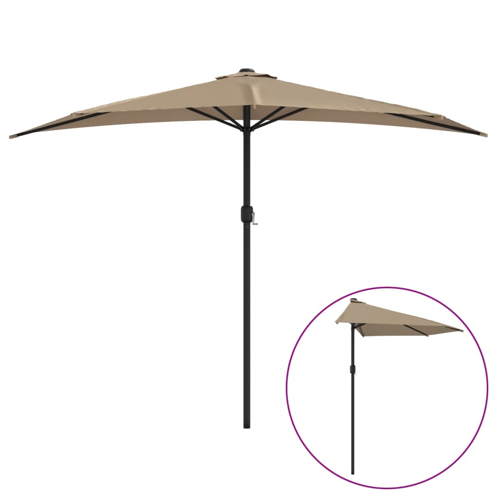 Ombrellone da Balcone Palo in Alluminio Talpa 300x155 cm a MetÃƒÂ 