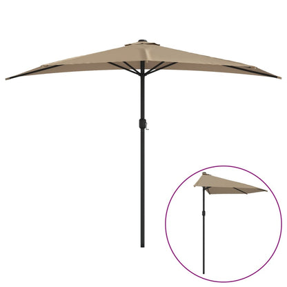 Ombrellone da Balcone Palo in Alluminio Talpa 300x155 cm a MetÃƒÂ 