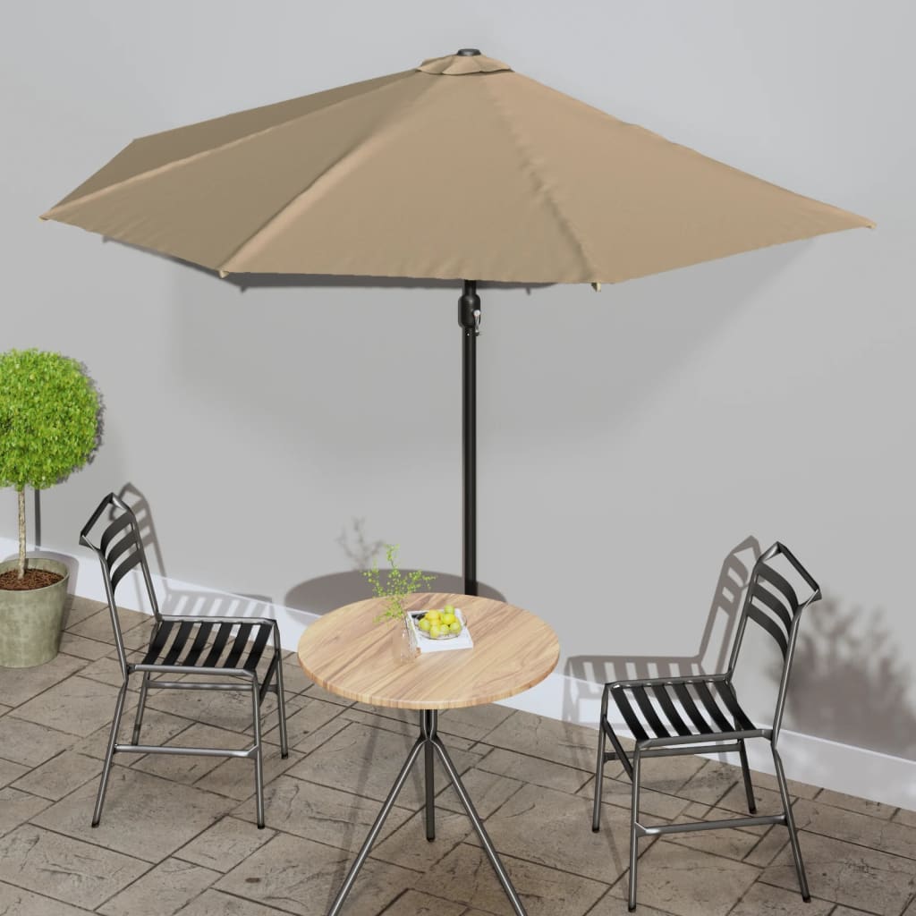 Ombrellone da Balcone Palo in Alluminio Talpa 300x155 cm a MetÃƒÂ 