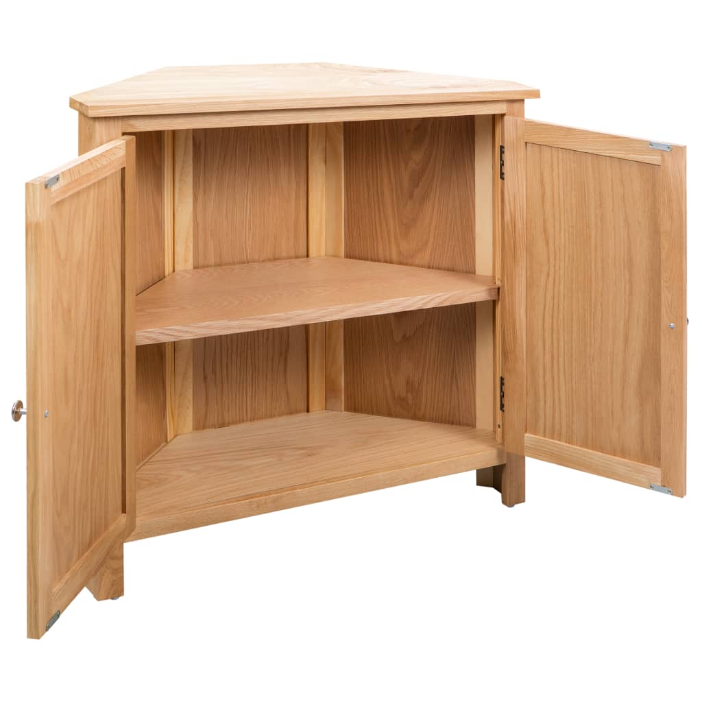 Armadietto ad Angolo 80x33,5x78 cm in Massello di Rovere
