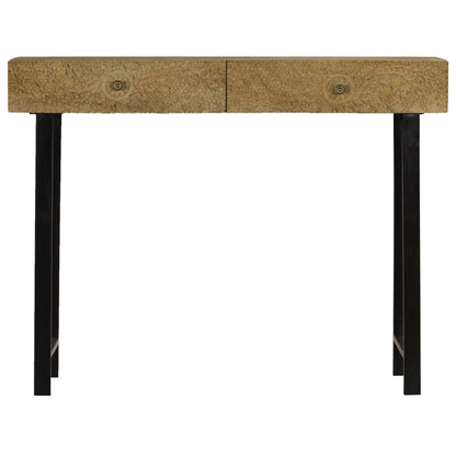 Tavolo Consolle in Legno Massello di Mango 102x30x79 cm