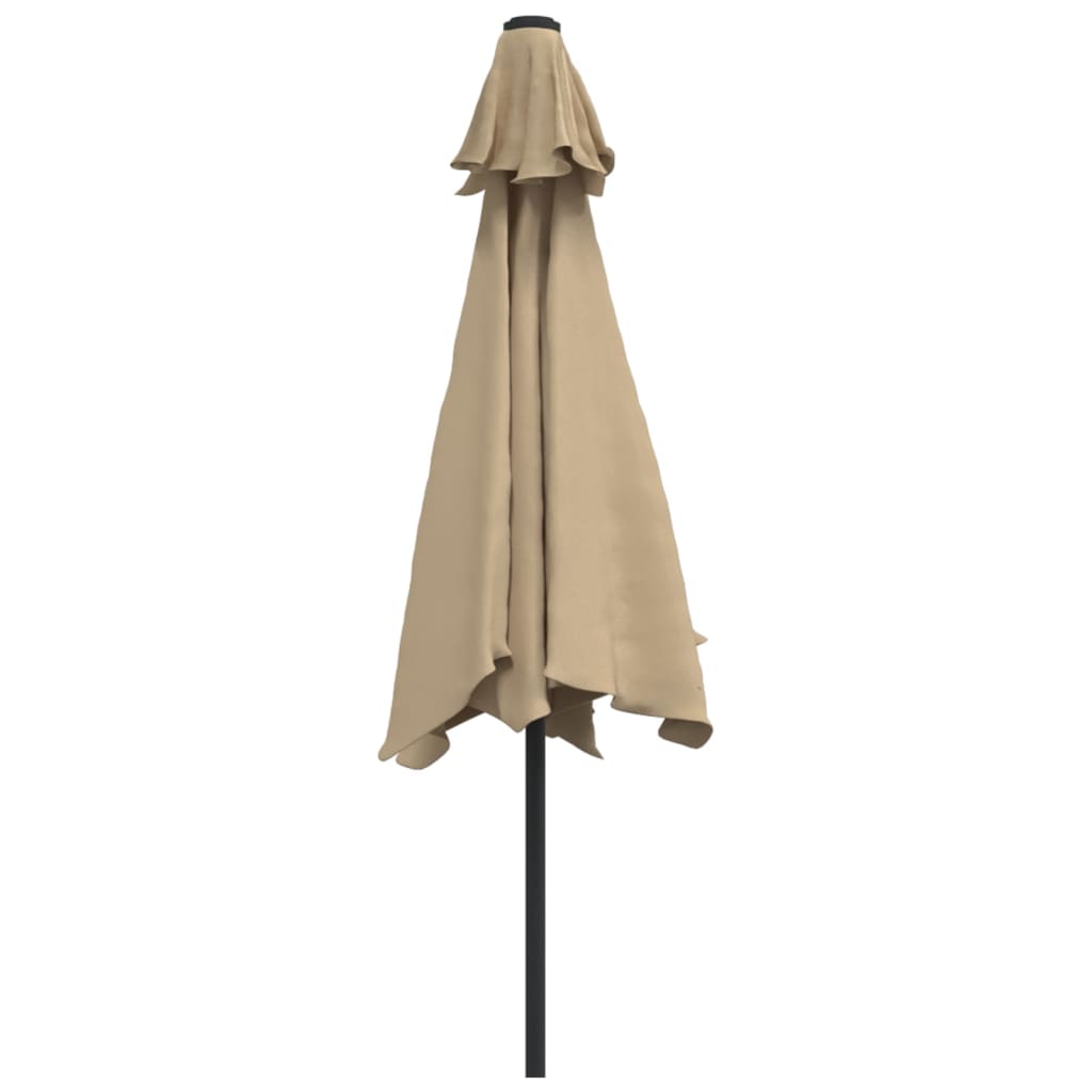 Ombrellone da Esterni con Palo in Metallo 300 cm Grigio Talpa