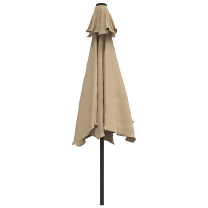 Ombrellone da Esterni con Palo in Metallo 300 cm Grigio Talpa