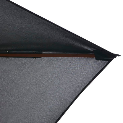 Ombrellone da Esterni con Palo in Legno 200x300 cm Antracite