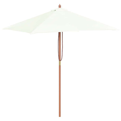 Ombrellone da Esterni con Palo in Legno 150x200 cm Sabbia