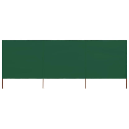 Paravento a 3 Pannelli in Tessuto 400x120cm Verde