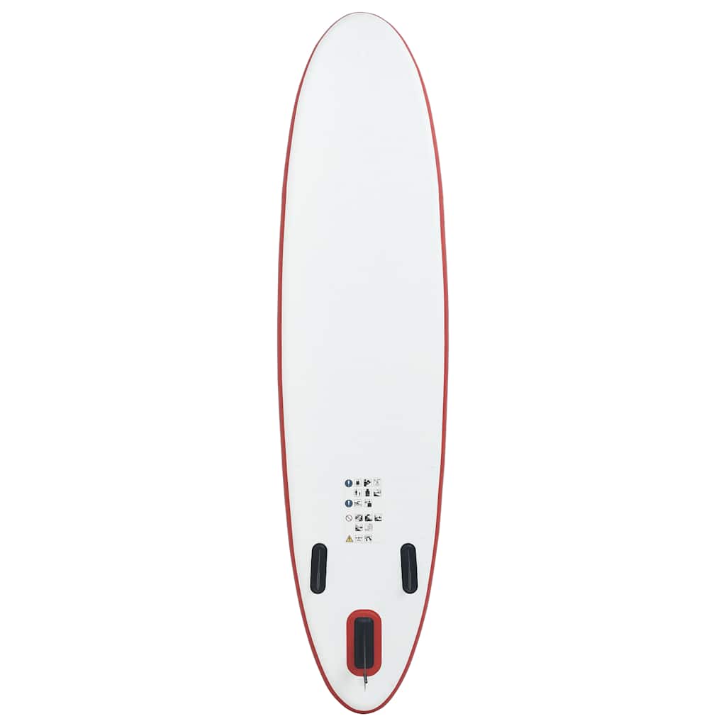 Set Tavola Gonfiabile da SUP Rosso e Bianco