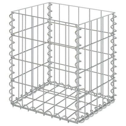 Gabbioni 2 pz in Acciaio Zincato 30x30x40 cm