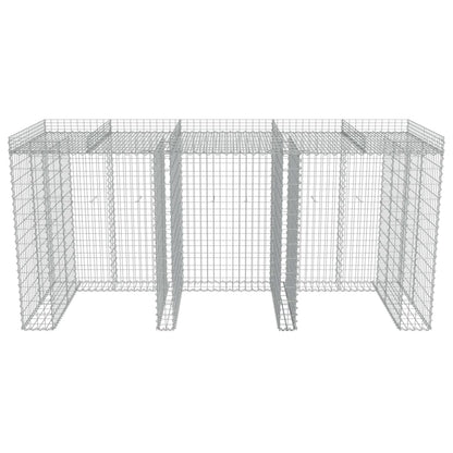 Gabbione per Bidoni in Acciaio Zincato 270x100x130 cm