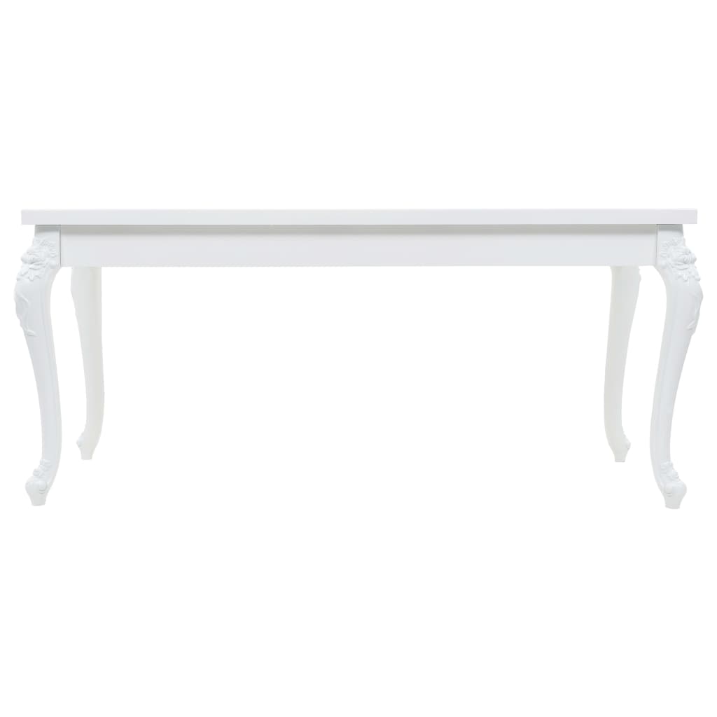 Tavolo da Pranzo 179x89x81 cm Bianco Lucido