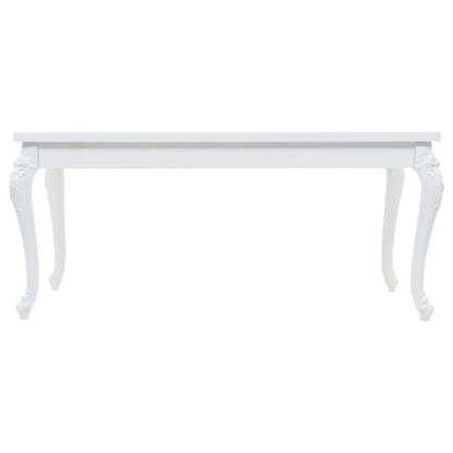 Tavolo da Pranzo 179x89x81 cm Bianco Lucido