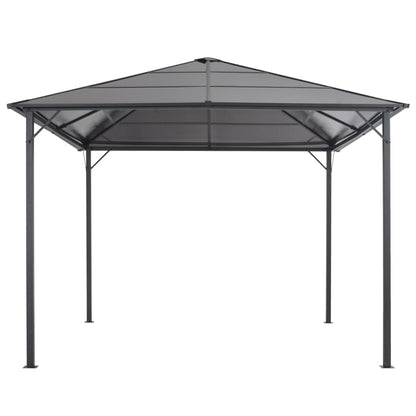Gazebo con Tettuccio in Alluminio 3x3 m Antracite