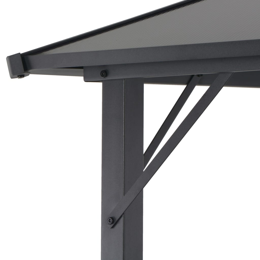 Gazebo con Tettuccio in Alluminio 3x3 m Antracite