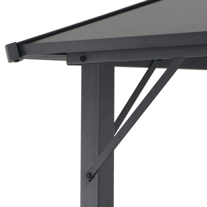 Gazebo con Tettuccio in Alluminio 3x3 m Antracite