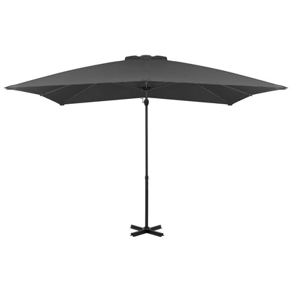Ombrellone a Sbalzo con Palo in Alluminio 250x250 cm Antracite